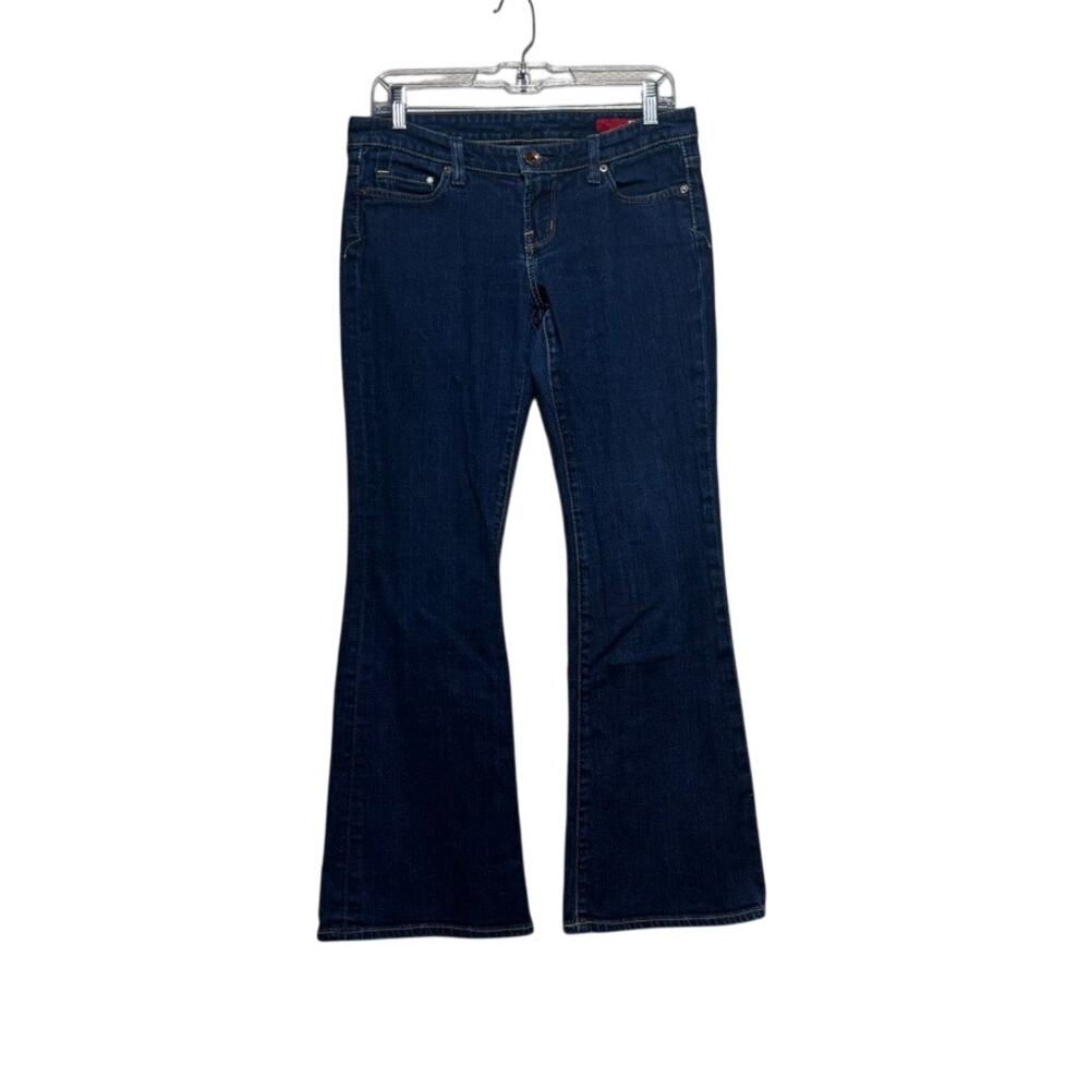 X2 Quality Denim Jeans Womens Size 9 Short Dark Wash Bootcut Flare